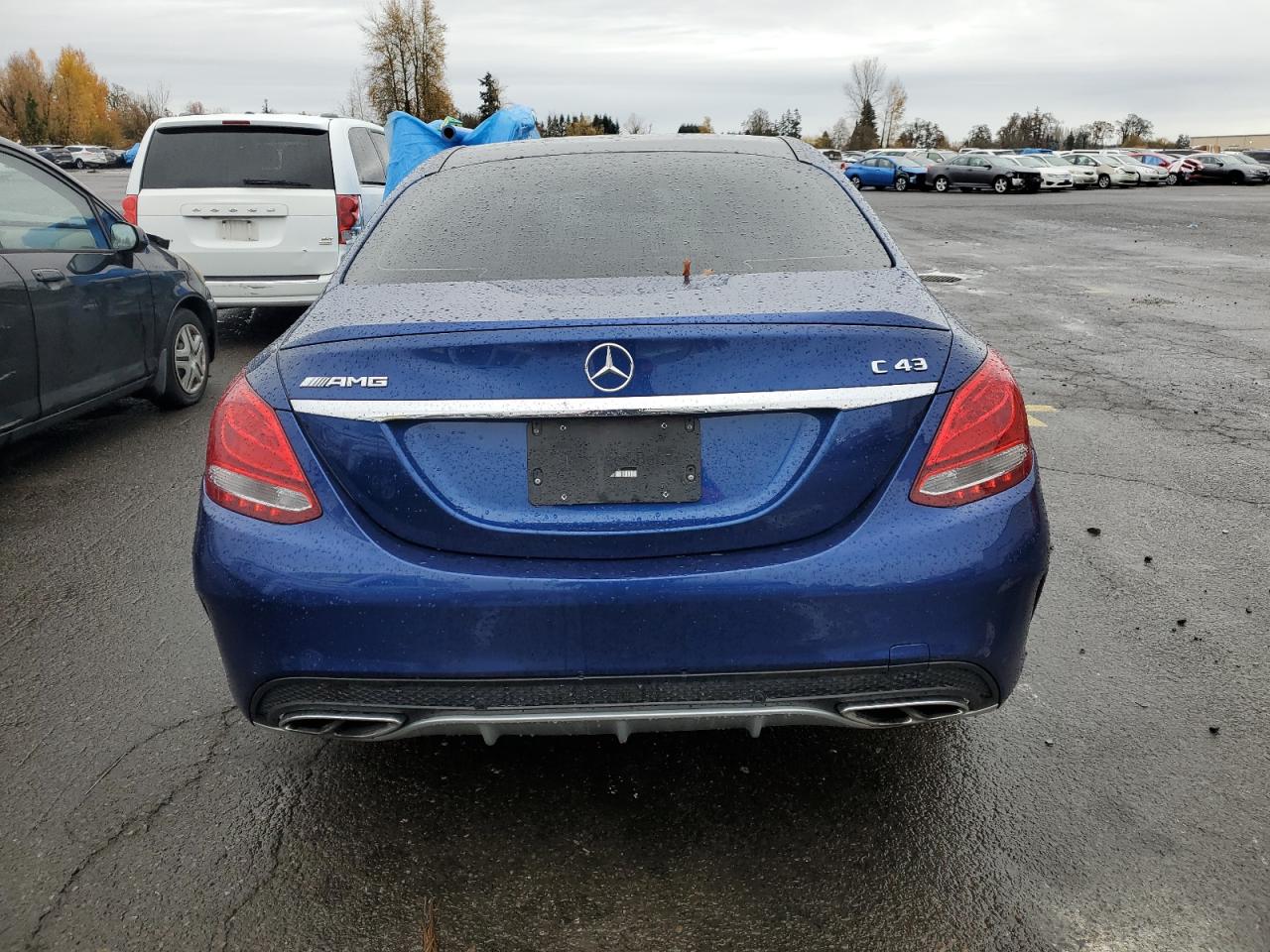 2018 Mercedes-Benz C-klasse VIN 55SWF6EB7JU253078 Copart auction photo, vandalism / front end damage thumbnail 6