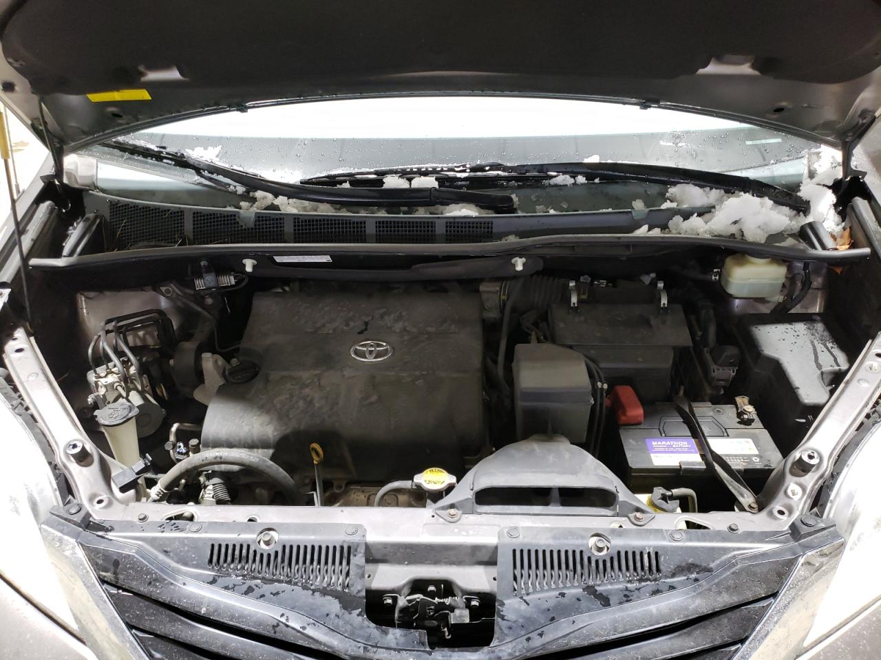 2014 Toyota Sienna VIN 5TDKK3DC2ES515630 Copart auction photo, all over damage thumbnail 12