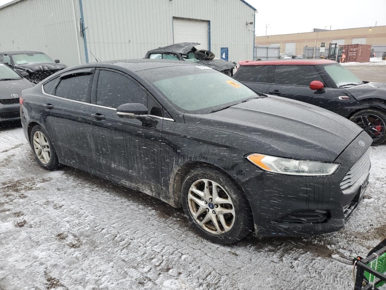 2014 Ford Fusion VIN 1FA6P0H7XE5354681 Copart auction photo, side damage thumbnail 4