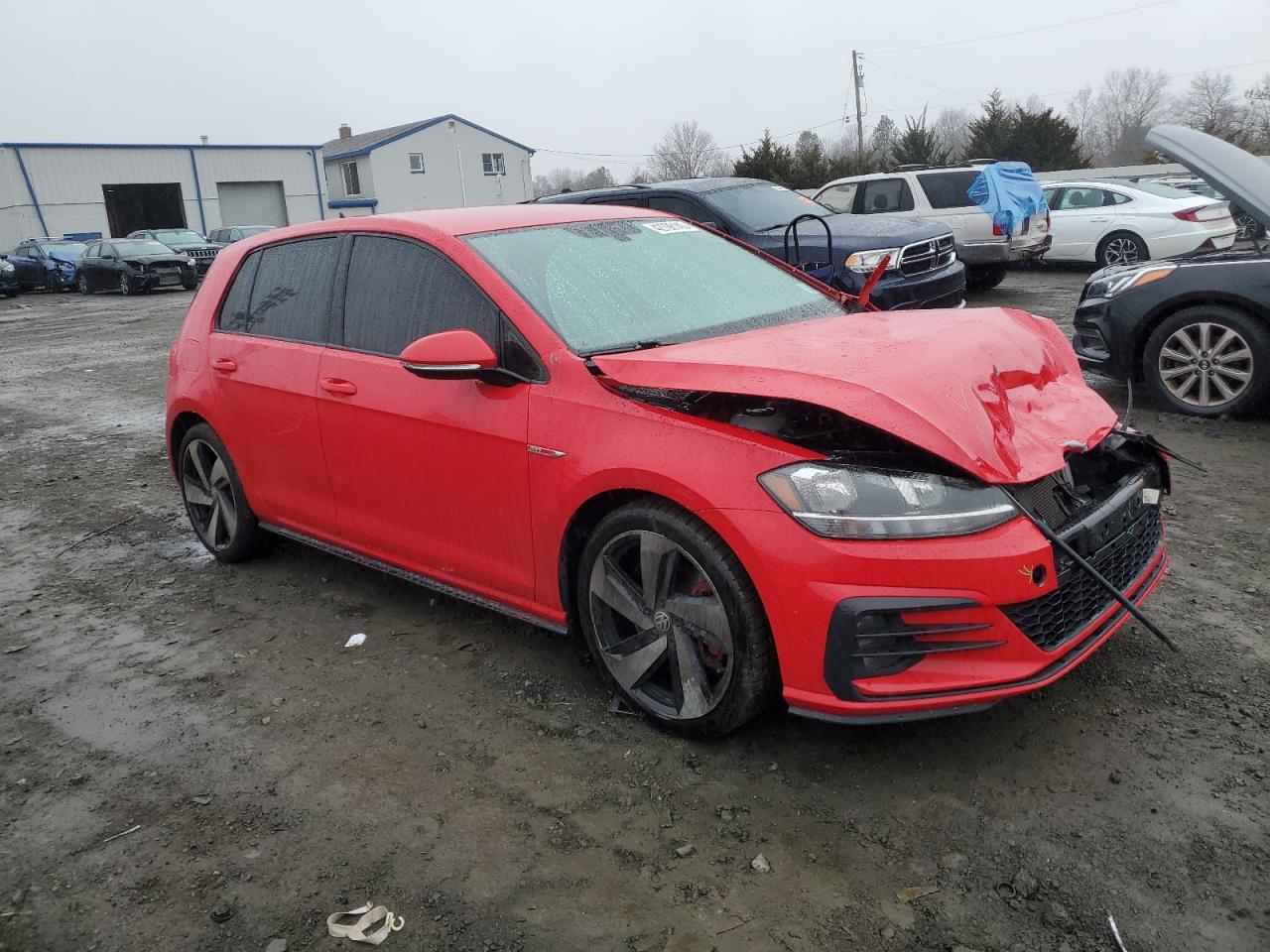 2020 Volkswagen GTI VIN 3VW5T7AU1LM006735 Copart auction photo, front end / frame damage damage thumbnail 4