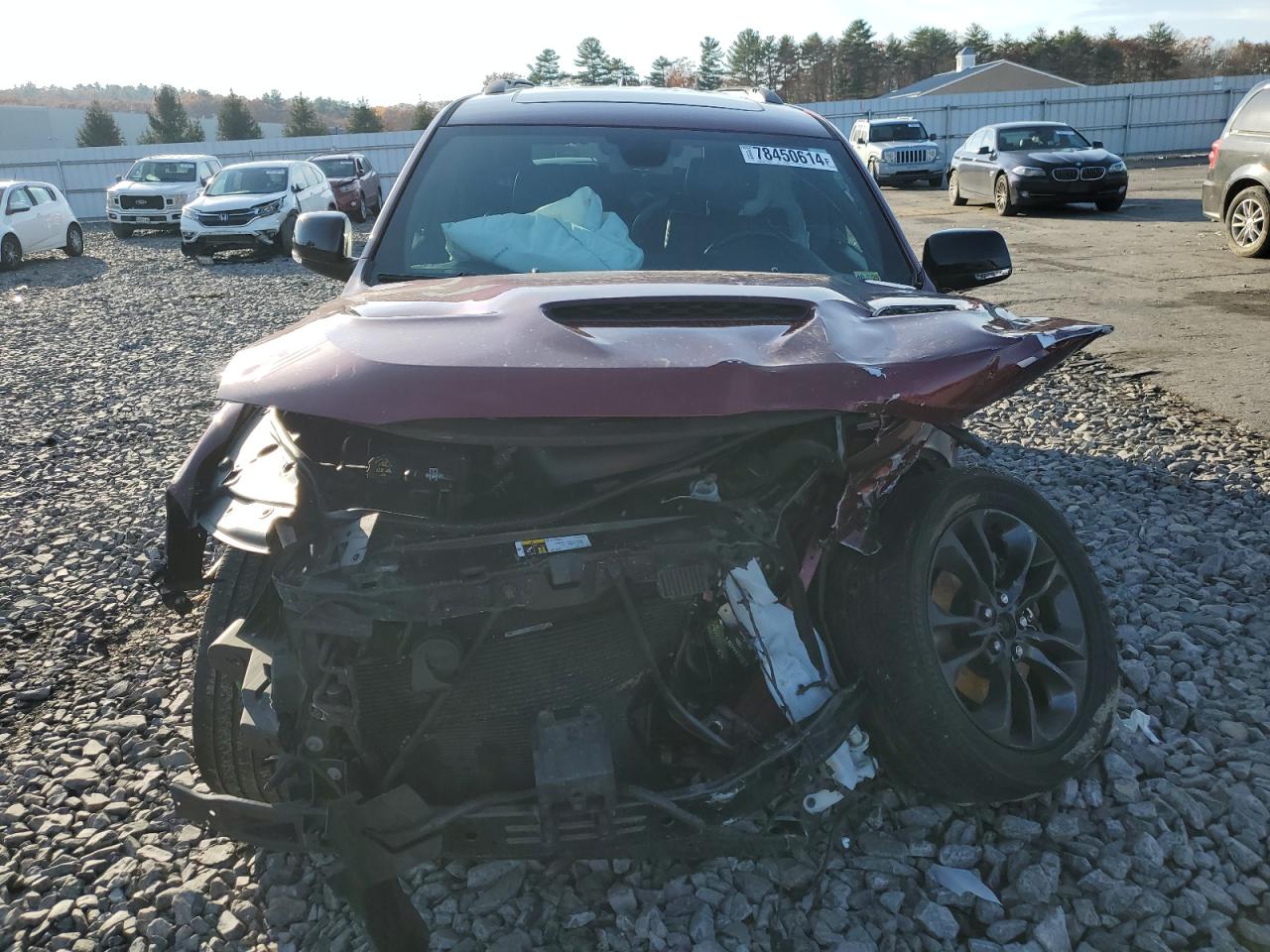 2021 Dodge Durango VIN 1C4RDJDG1MC578976 Copart auction photo, front end / rear end damage thumbnail 5
