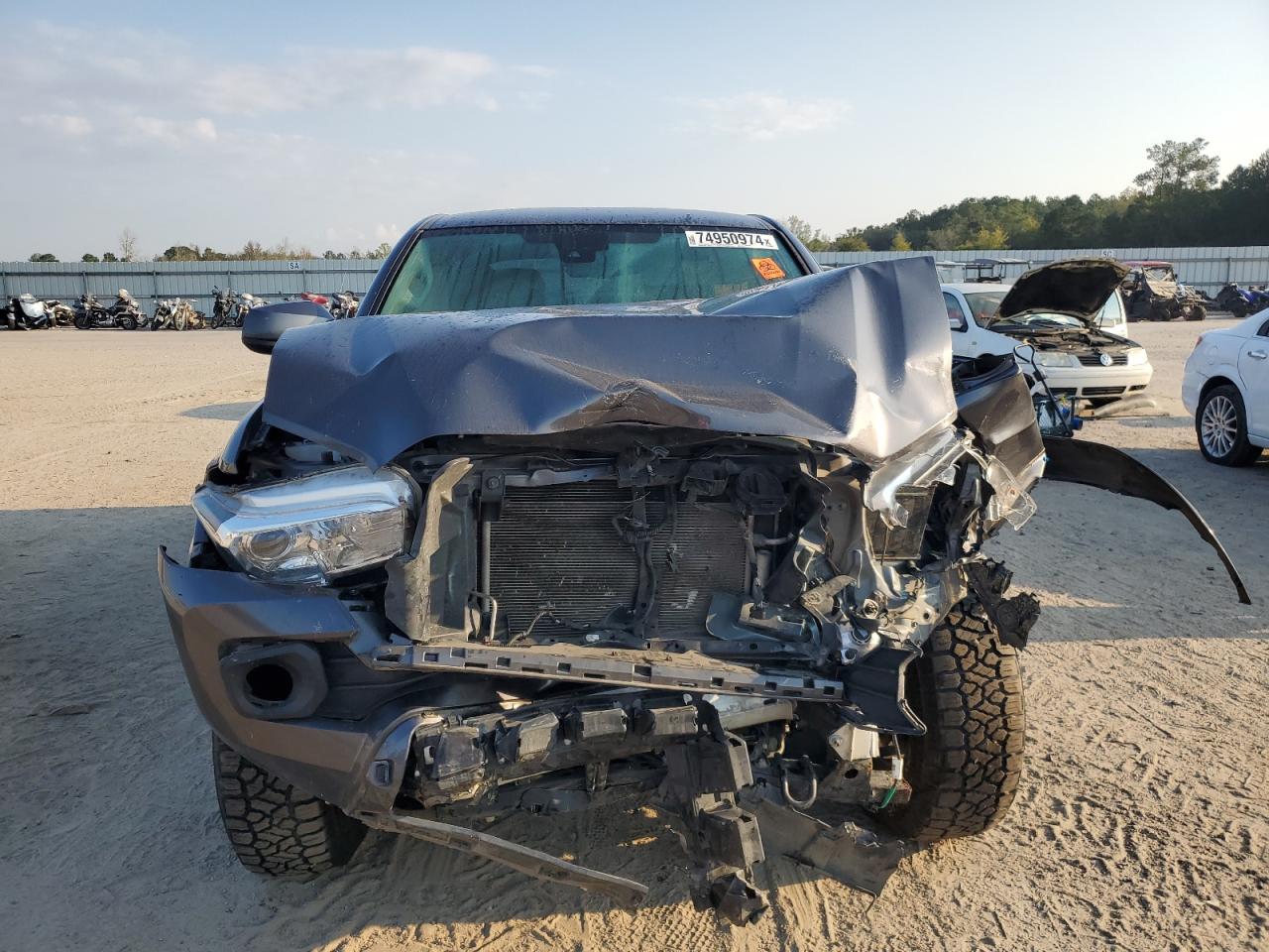 2021 Toyota Tacoma VIN 3TYAZ5CN3MT011452 Copart auction photo, front end damage thumbnail 5
