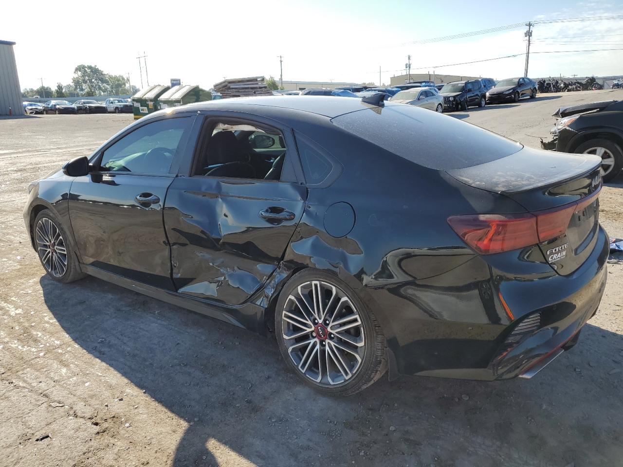 2022 KIA Forte VIN 3KPF44AC1NE431685 Copart auction photo, side / rear end damage thumbnail 2
