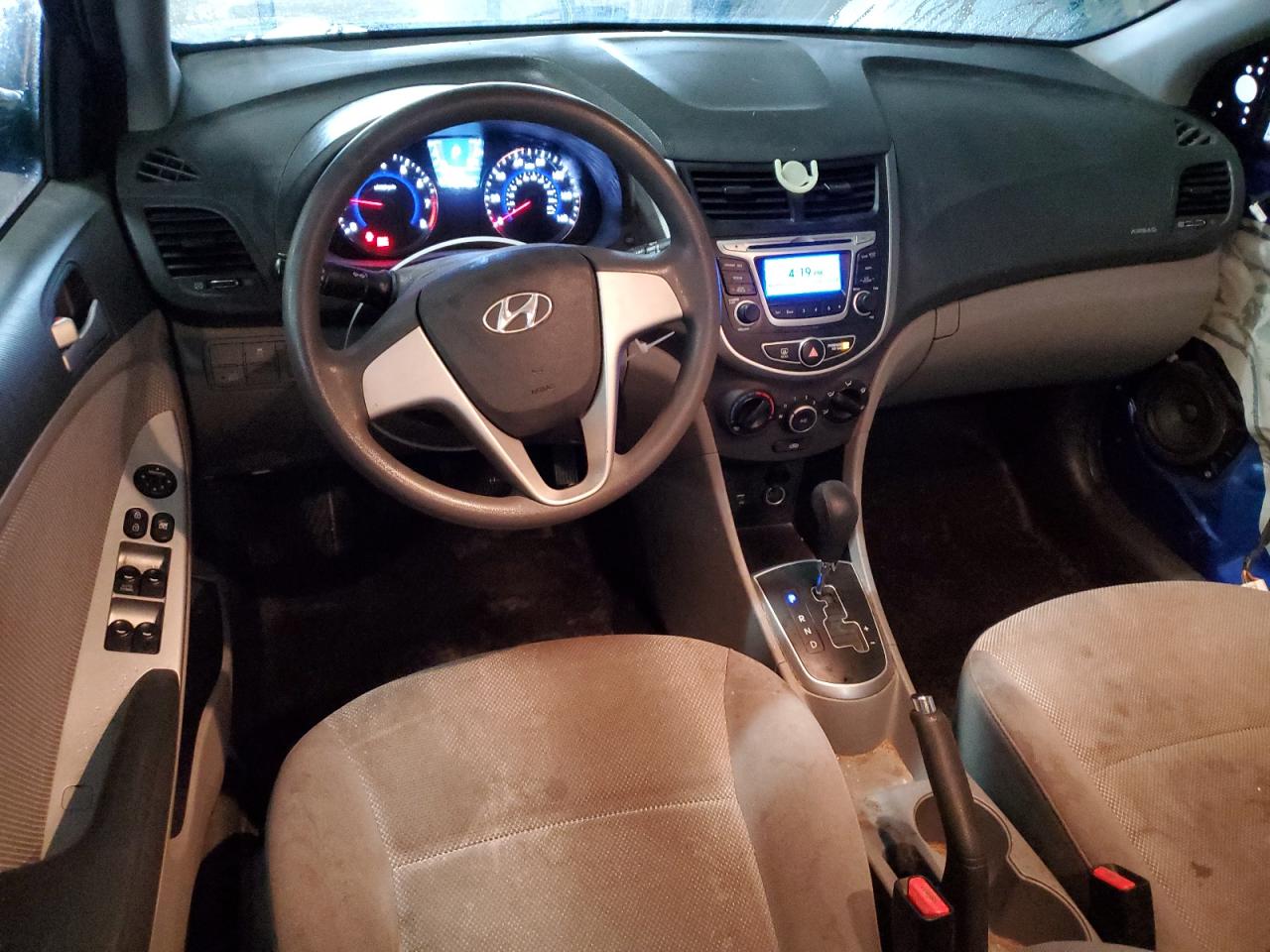 2014 Hyundai Accent VIN KMHCT4AE6EU713745 Copart auction photo, front end damage thumbnail 8