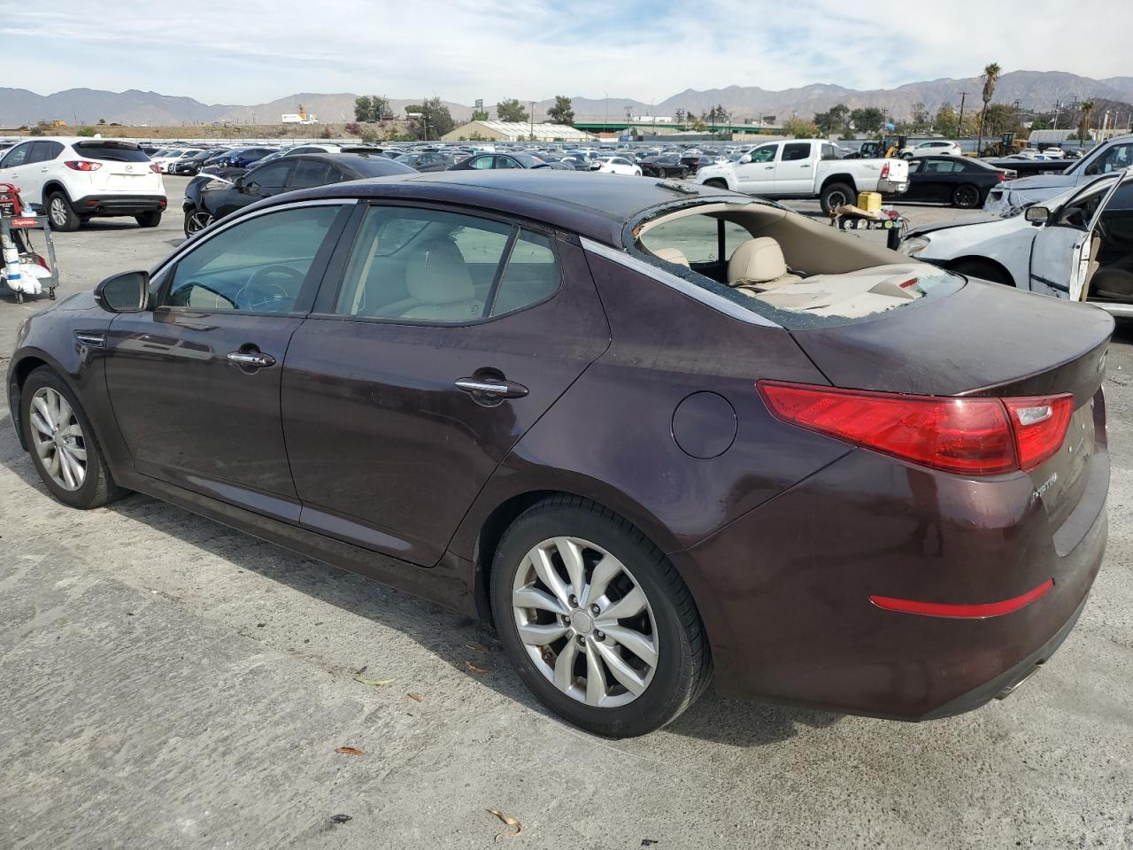 2015 KIA Optima VIN 5XXGN4A75FG410402 Copart auction photo, all over damage thumbnail 2