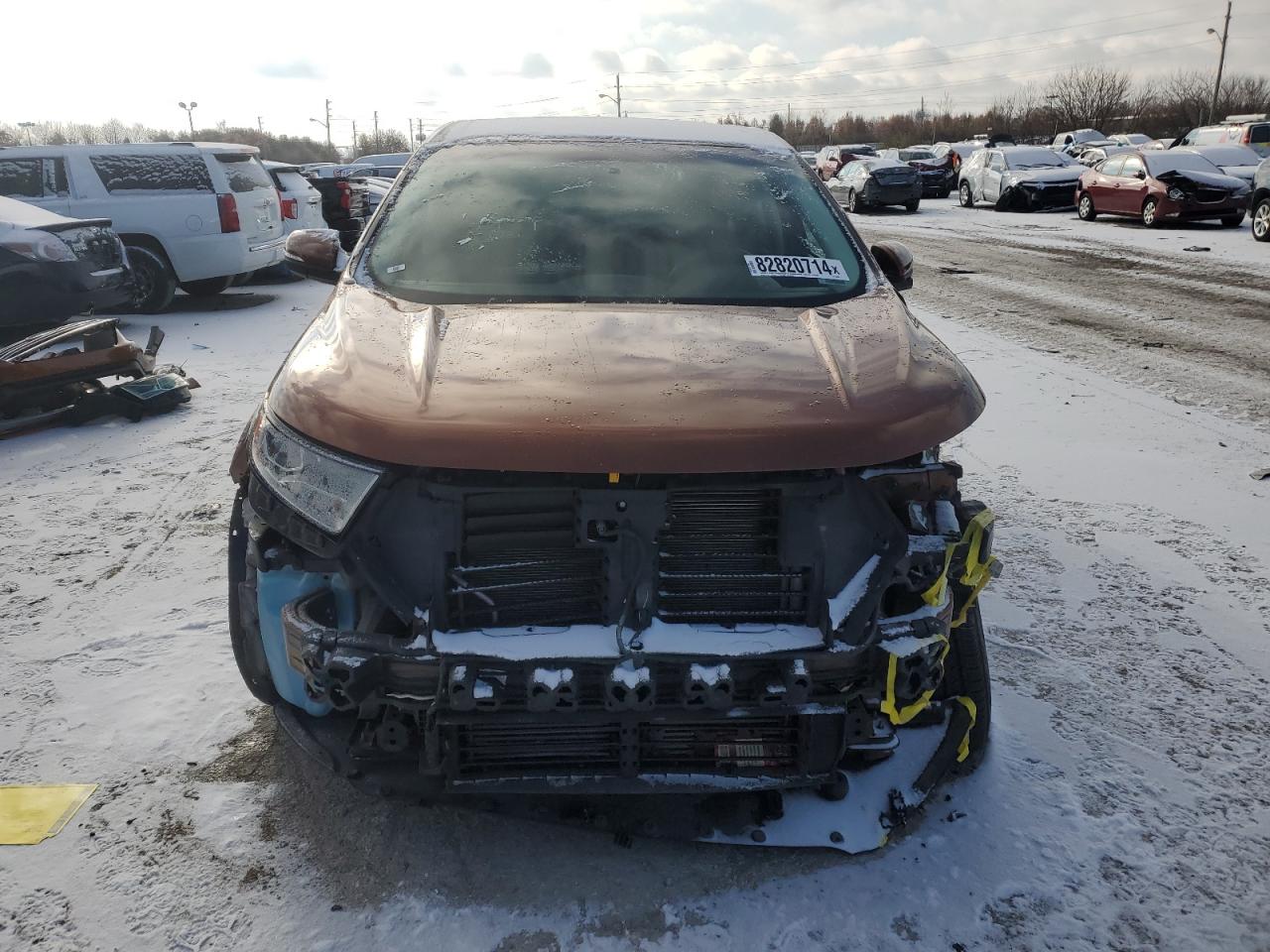 2017 Ford Edge VIN 2FMPK4J91HBB03222 Copart auction photo, all over / mechanical damage thumbnail 5