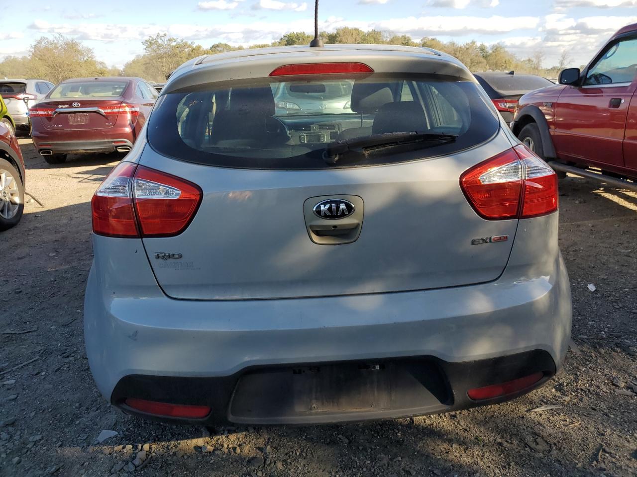 2014 KIA Rio VIN KNADN5A35E6323017 Copart auction photo, front end damage thumbnail 6