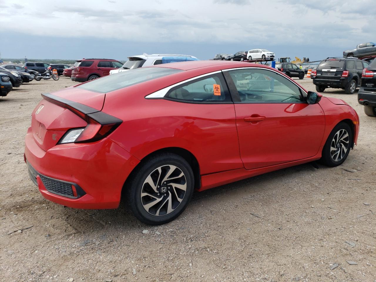2016 Honda Civic VIN 2HGFC4B52GH310255 Copart auction photo, all over / hail damage thumbnail 3