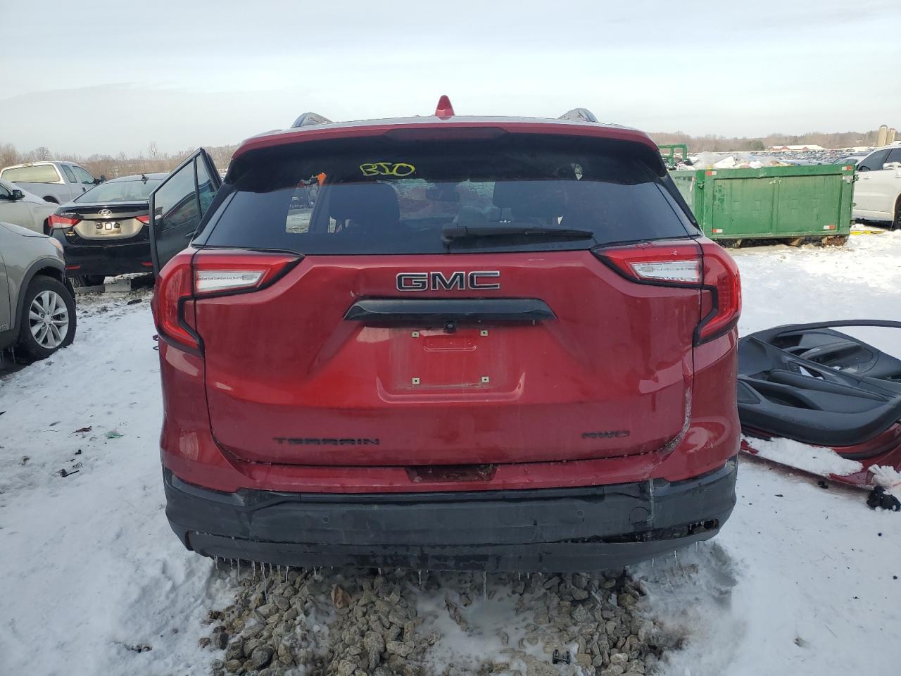 2022 GMC Terrain VIN 3GKALTEV7NL232658 Copart auction photo, all over damage thumbnail 6