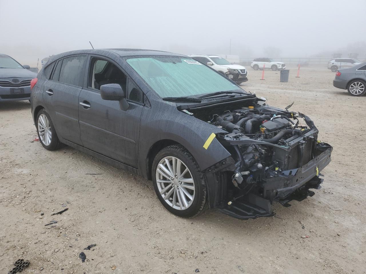 2014 Subaru Impreza VIN JF1GPAH61EH215118 Copart auction photo, front end / side damage thumbnail 4
