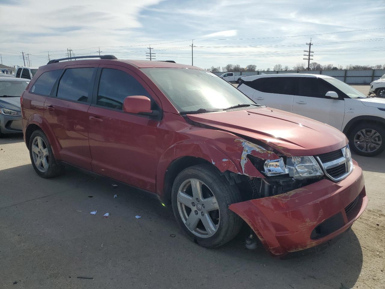 2010 Dodge Journey VIN 3D4PH5FVXAT141401 Copart auction photo, all over / undercarriage damage thumbnail 4
