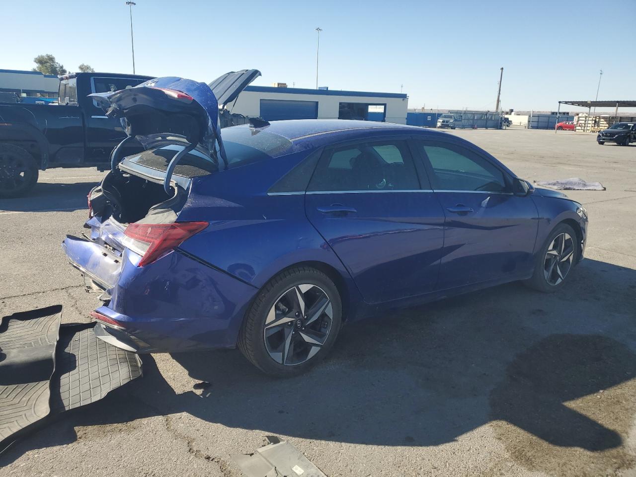 2023 Hyundai Elantra VIN 5NPLP4AG6PH091266 Copart auction photo, rear end damage thumbnail 3
