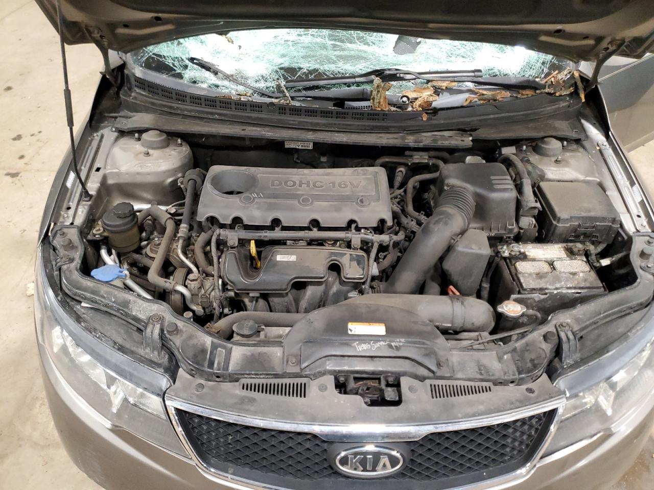 2010 KIA Forte VIN KNAFU4A22A5271178 Copart auction photo, top/roof / rear end damage thumbnail 11