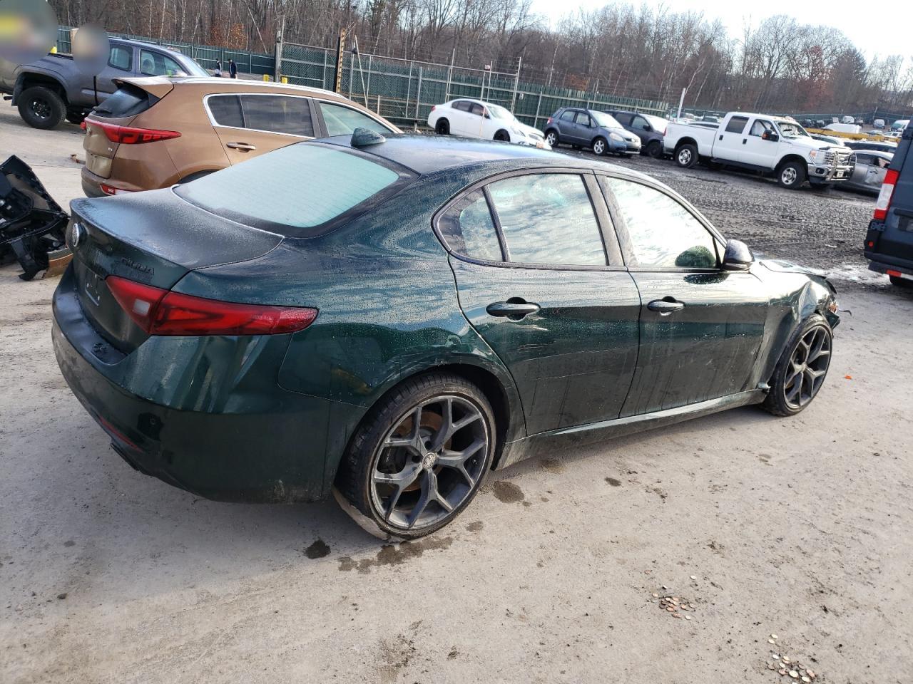 2020 Alfa Romeo Giulia VIN ZARFANBN2L7629435 Copart auction photo, all over damage thumbnail 3