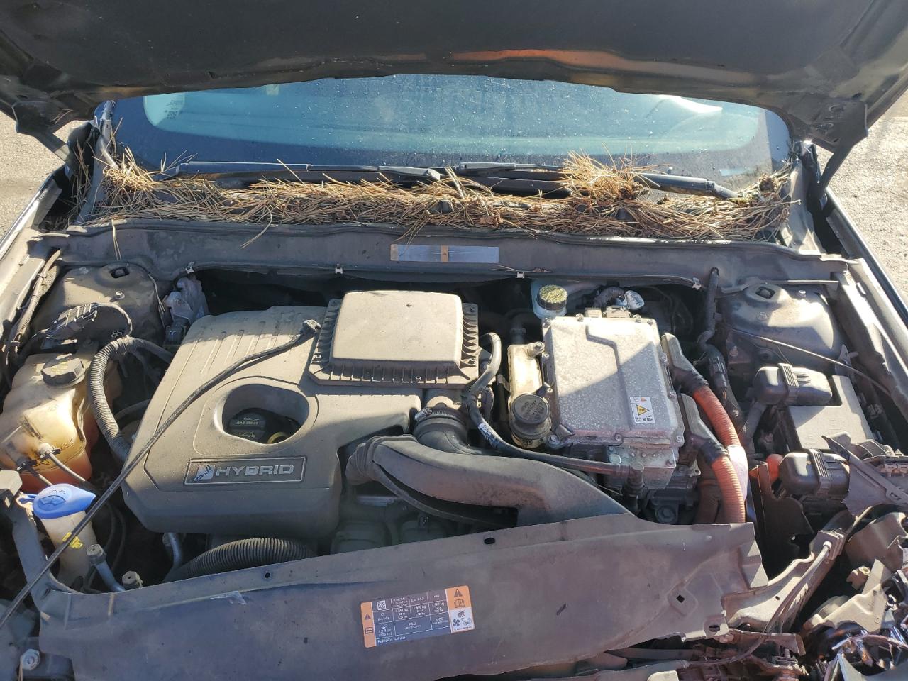 2013 Ford Fusion VIN 3FA6P0LUXDR171824 Copart auction photo, front end / all over damage thumbnail 11
