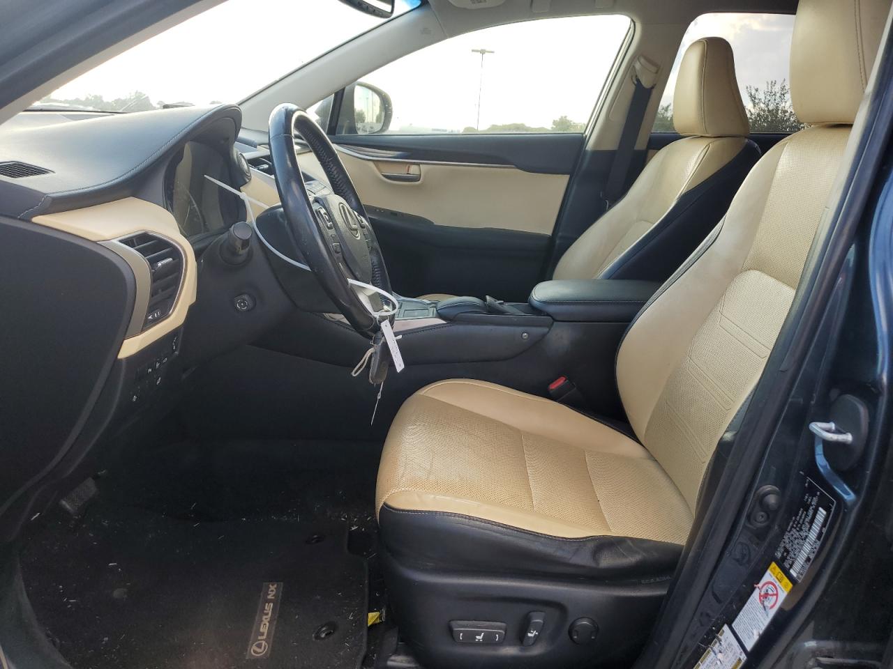 2015 Lexus NX VIN JTJYARBZ7F2017534 Copart auction photo, front end / side damage thumbnail 7