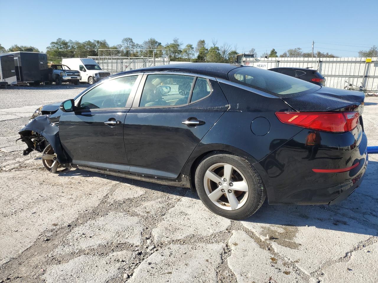 2015 KIA Optima VIN 5XXGM4A74FG436265 Copart auction photo, front end / top/roof damage thumbnail 2