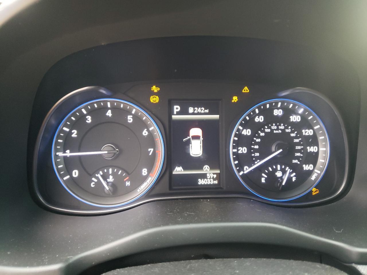2022 Hyundai Kona VIN KM8K62AB6NU926725 Copart auction photo, front end / side damage thumbnail 9