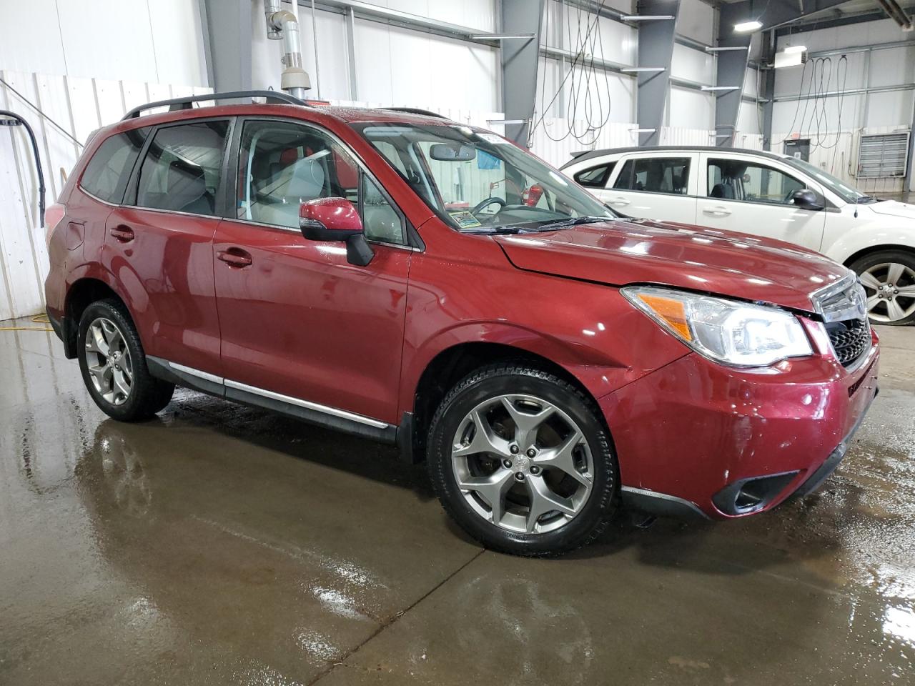 2015 Subaru Forester VIN JF2SJAUC1FH470002 Copart auction photo, front end damage thumbnail 4
