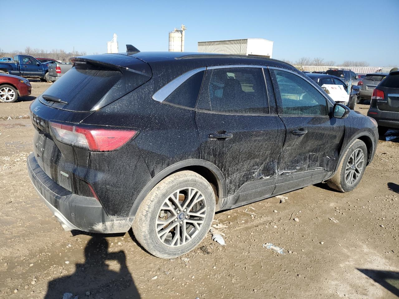 2020 Ford Escape VIN 1FMCU0H61LUA14783 Copart auction photo, side damage thumbnail 3