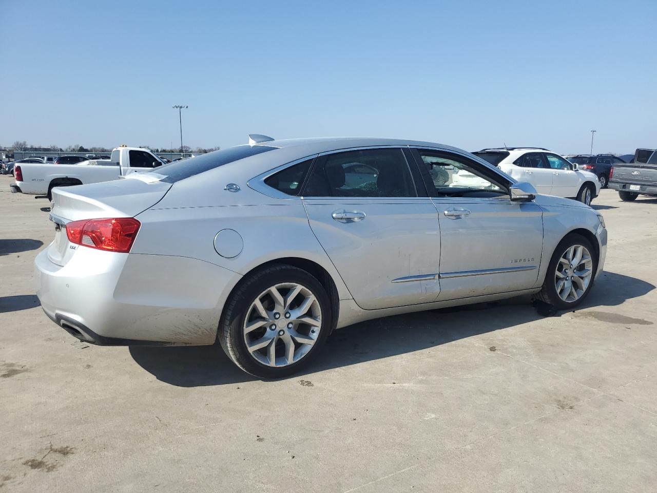 2016 Chevrolet Impala VIN 2G1145S39G9106128 Copart auction photo, side / front end damage thumbnail 3