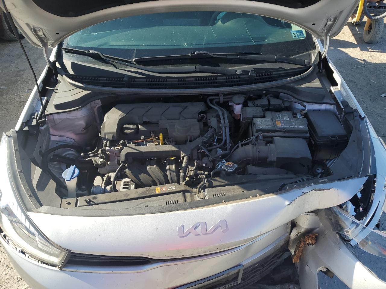 2022 KIA Rio VIN 3KPA24AD1NE455123 Copart auction photo, front end / minor dent/scratches damage thumbnail 13