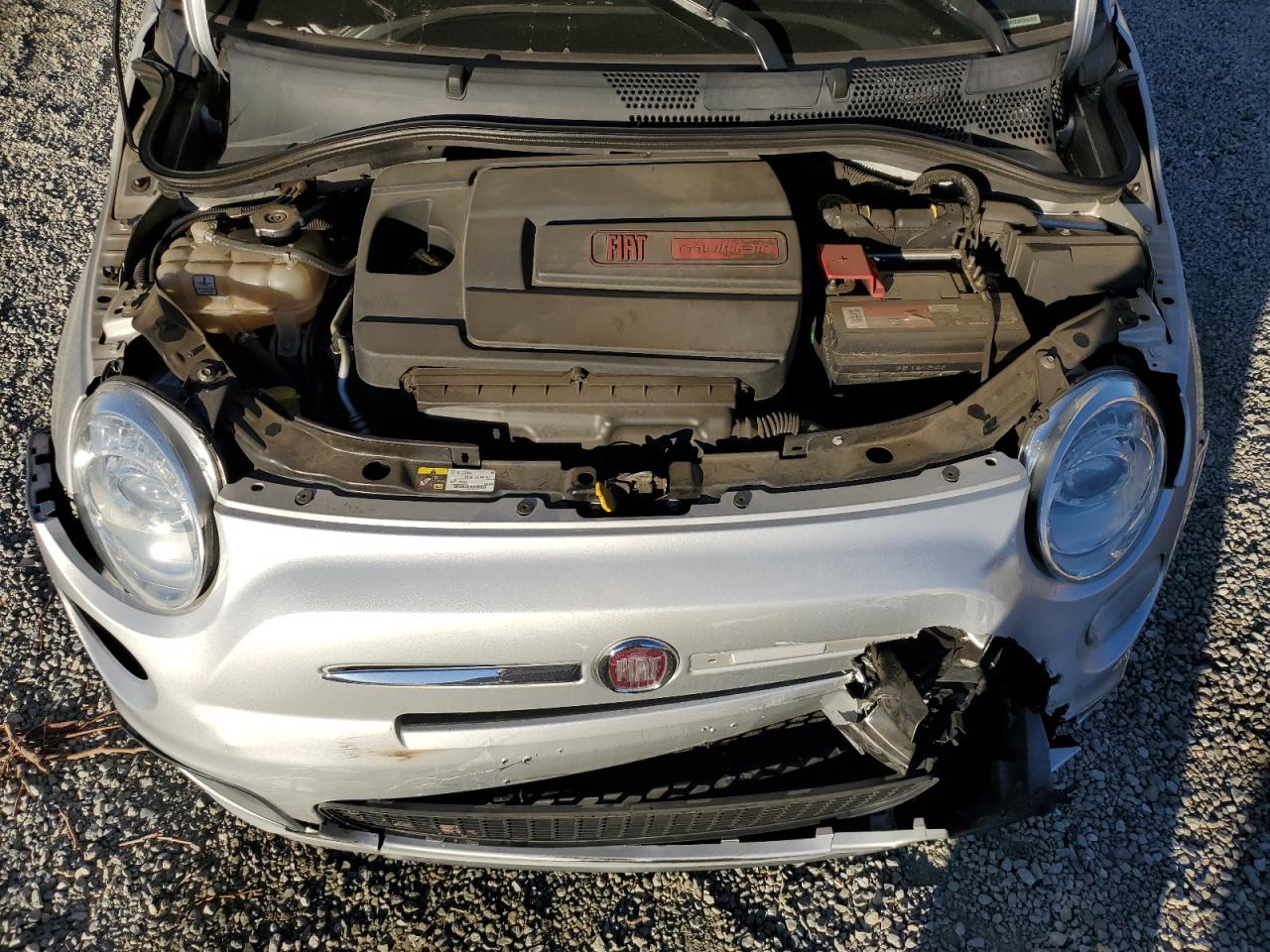2012 Fiat 500 VIN 3C3CFFBR3CT381316 Copart auction photo, front end damage thumbnail 11