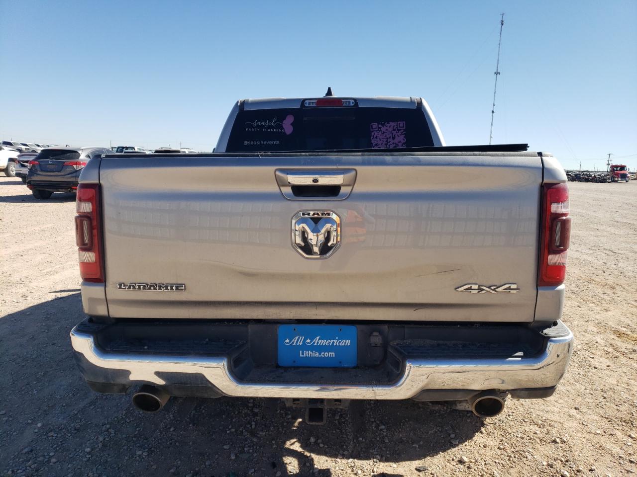2020 RAM 1500 VIN 1C6SRFJT1LN225911 Copart auction photo, front end damage thumbnail 6