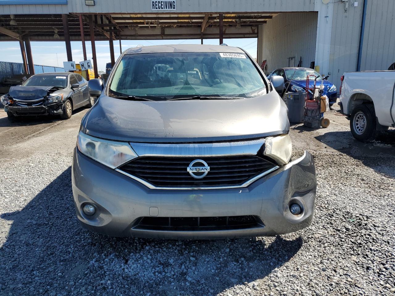 2014 Nissan Quest VIN JN8AE2KP2E9106372 Copart auction photo, front end / side damage thumbnail 5