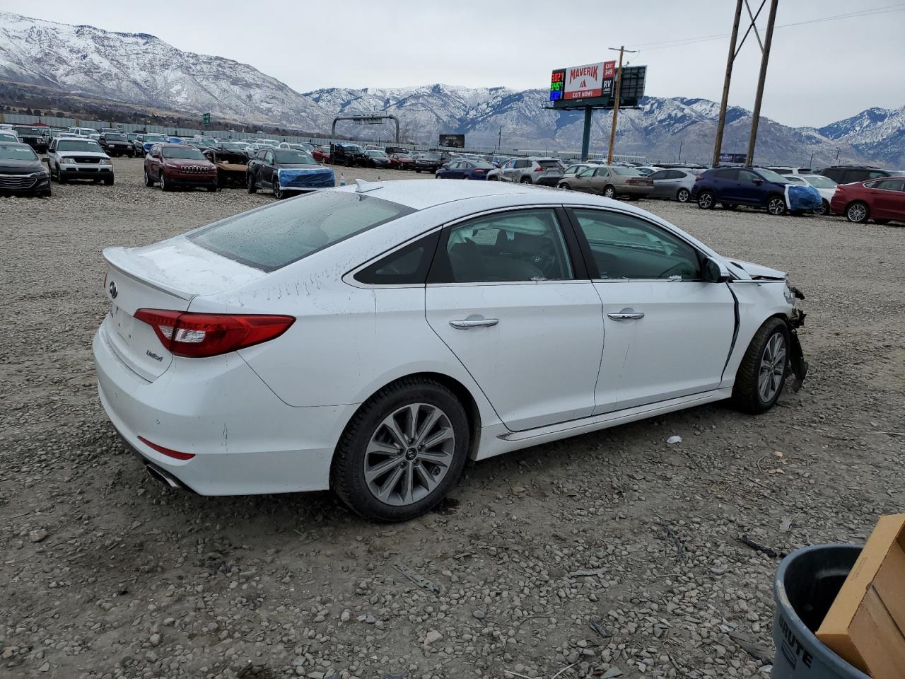 2017 Hyundai Sonata VIN 5NPE34AF0HH454917 Copart auction photo, front end damage thumbnail 3