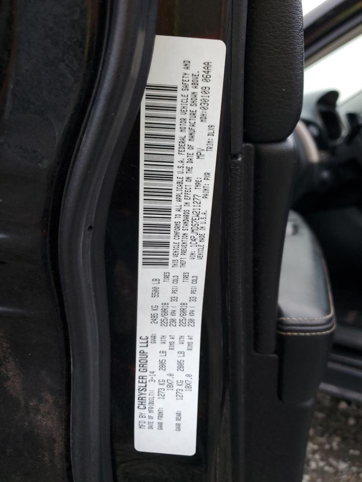 2014 Jeep Grand Cherokee VIN 1C4PJMDS7EW211277 Copart auction photo, front end damage thumbnail 14