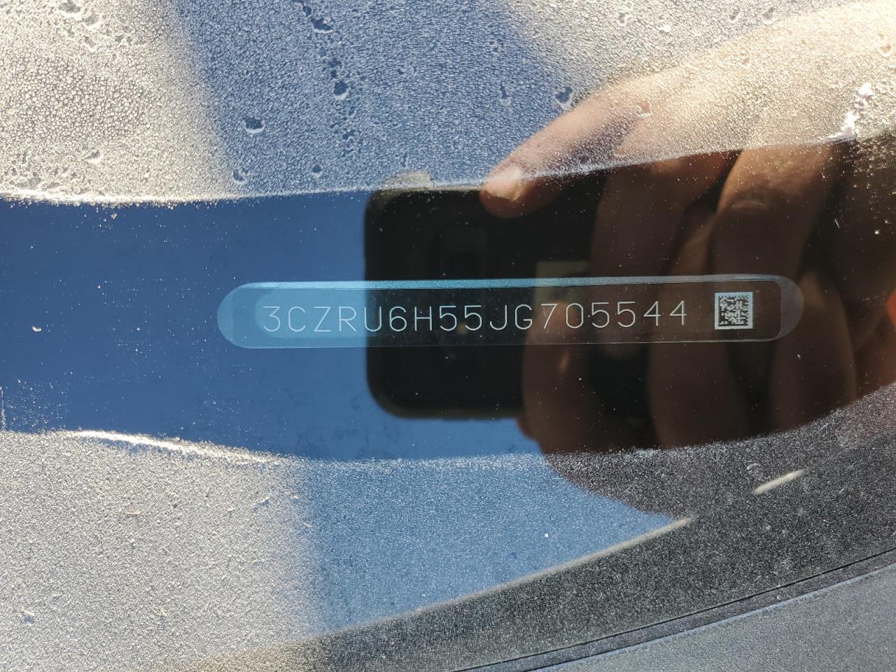 2018 Honda HR-V VIN 3CZRU6H55JG705544 Copart auction photo, front end / undercarriage damage thumbnail 13