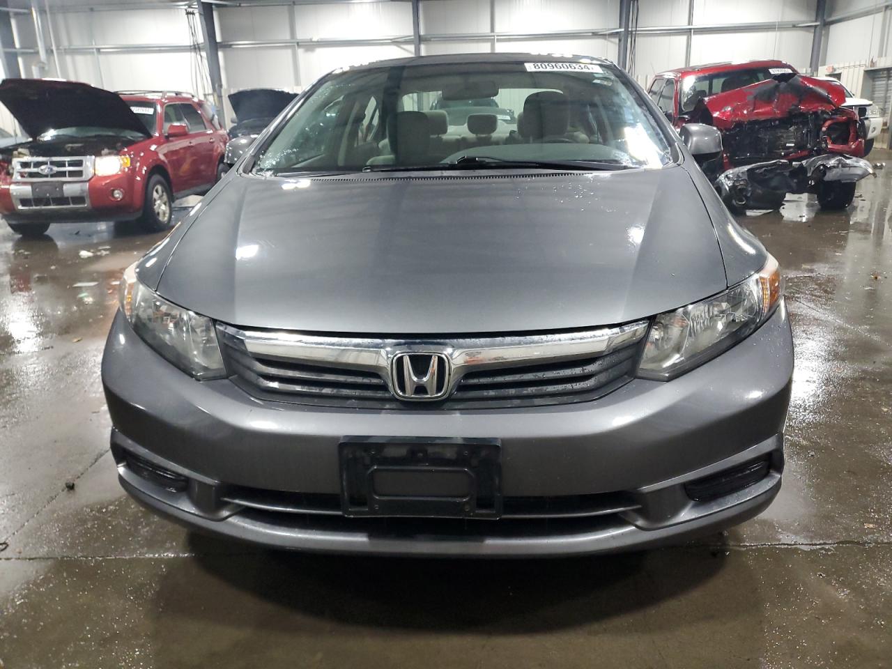 2012 Honda Civic VIN 19XFB2F88CE001793 Copart auction photo, rear end damage thumbnail 5