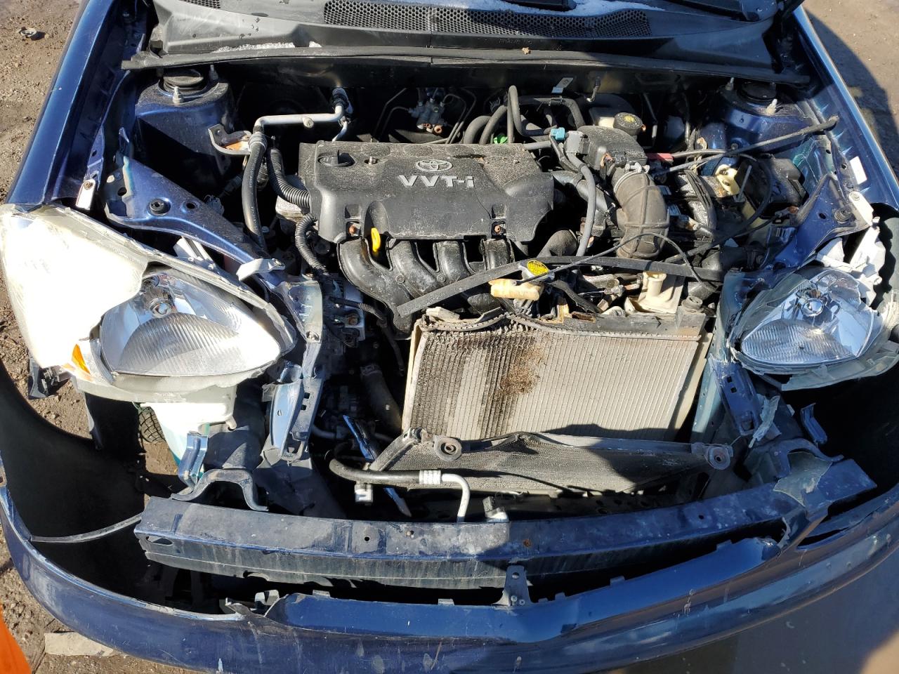2003 Toyota Echo VIN JTDBT123730290139 Copart auction photo, front end / rear end damage thumbnail 11
