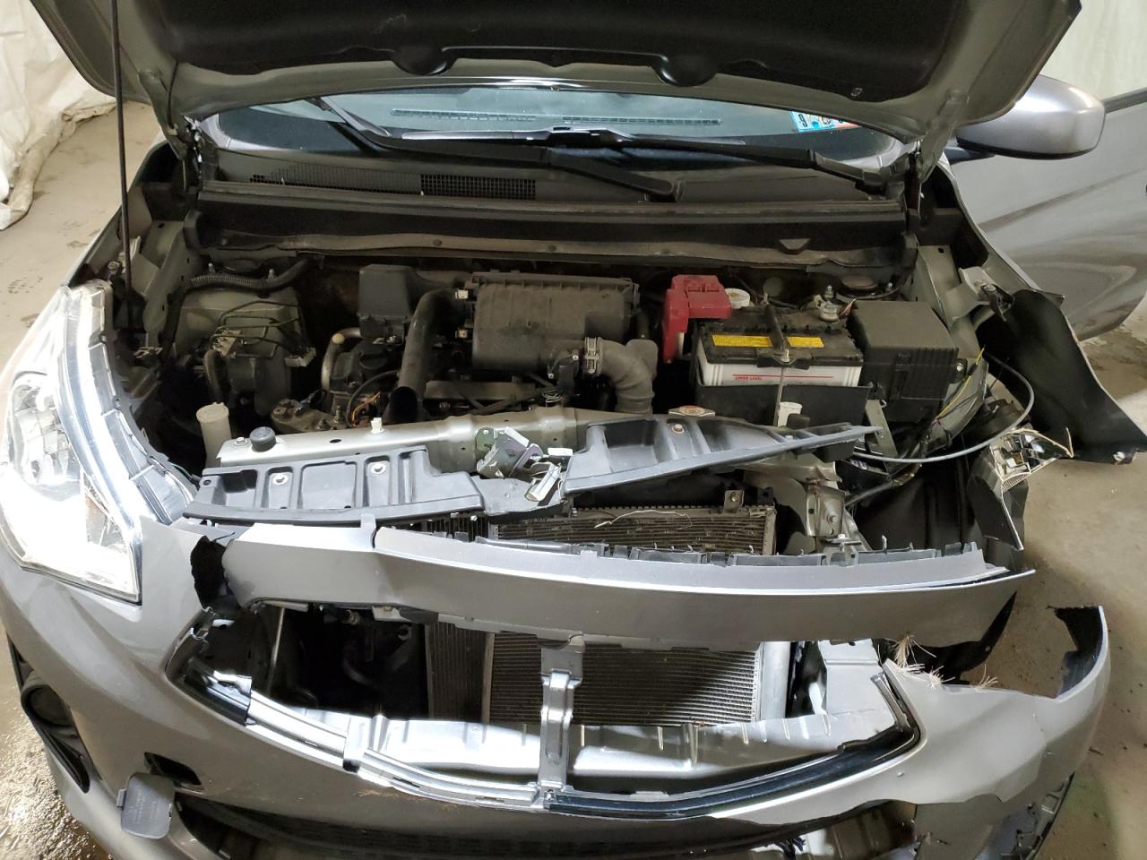 2020 Mitsubishi Mirage VIN ML32F3FJ6LHF07196 Copart auction photo, front end / side damage thumbnail 11