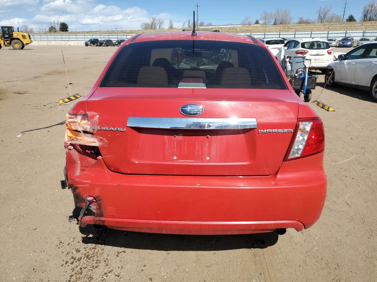 2008 Subaru Impreza VIN JF1GE61648H512725 Copart auction photo, rear end damage thumbnail 6