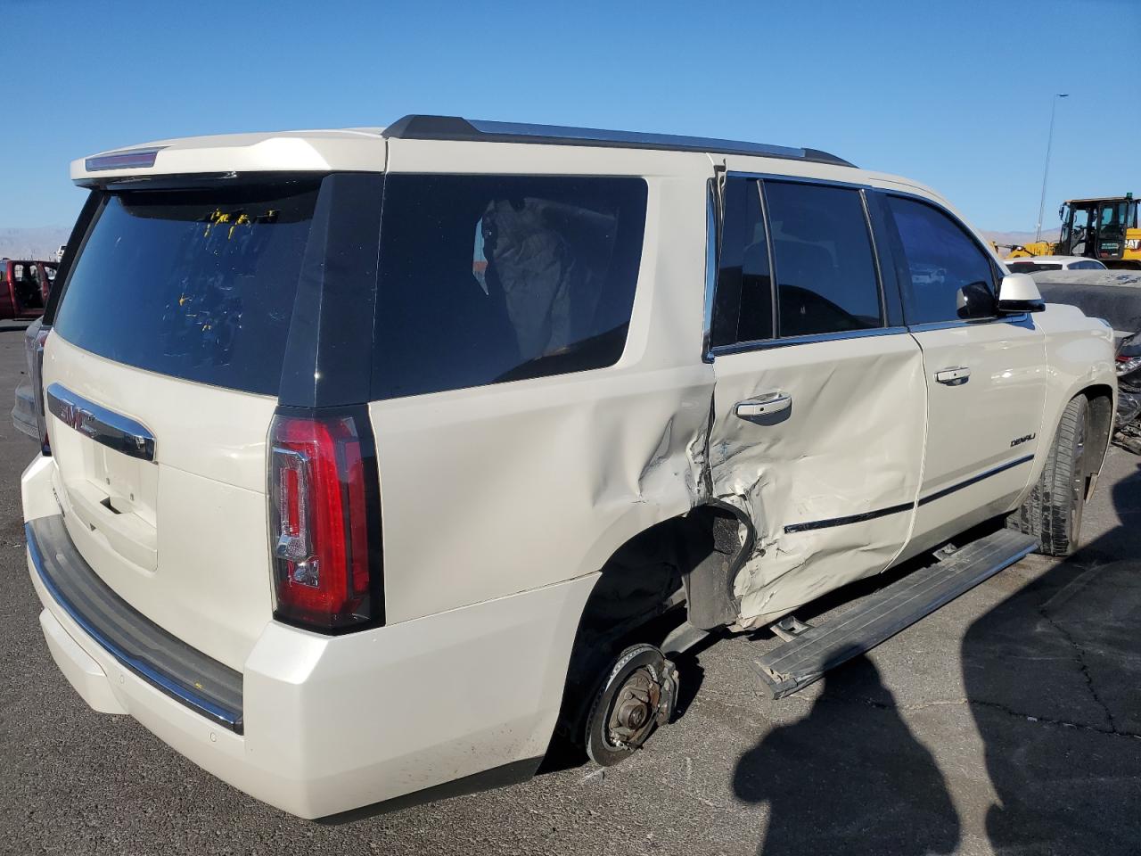 2015 GMC Yukon VIN 1GKS2CKJ9FR537775 Copart auction photo, rear end / side damage thumbnail 3