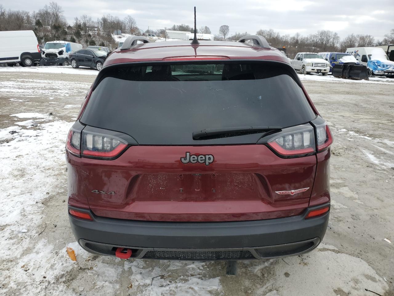 2019 Jeep Cherokee VIN 1C4PJMBX6KD311666 Copart auction photo, rear end / side damage thumbnail 6