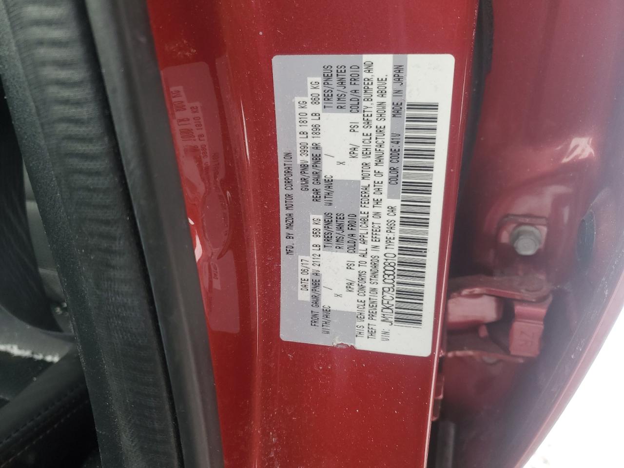 2018 Mazda CX-3 VIN JM1DKFC79J0300810 Copart auction photo, front end / rear end damage thumbnail 14