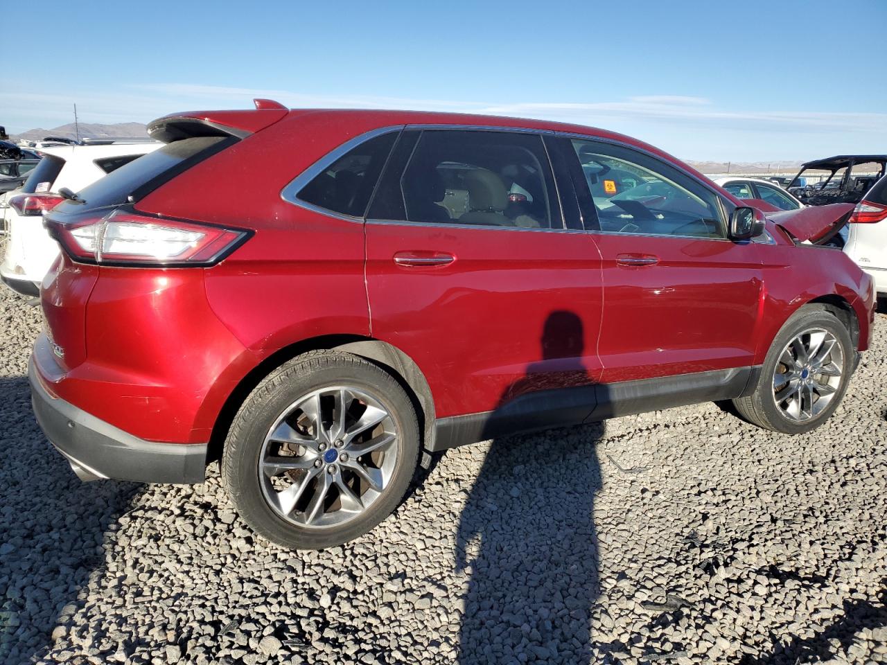 2016 Ford Edge VIN 2FMPK3K96GBC37747 Copart auction photo, front end damage thumbnail 3