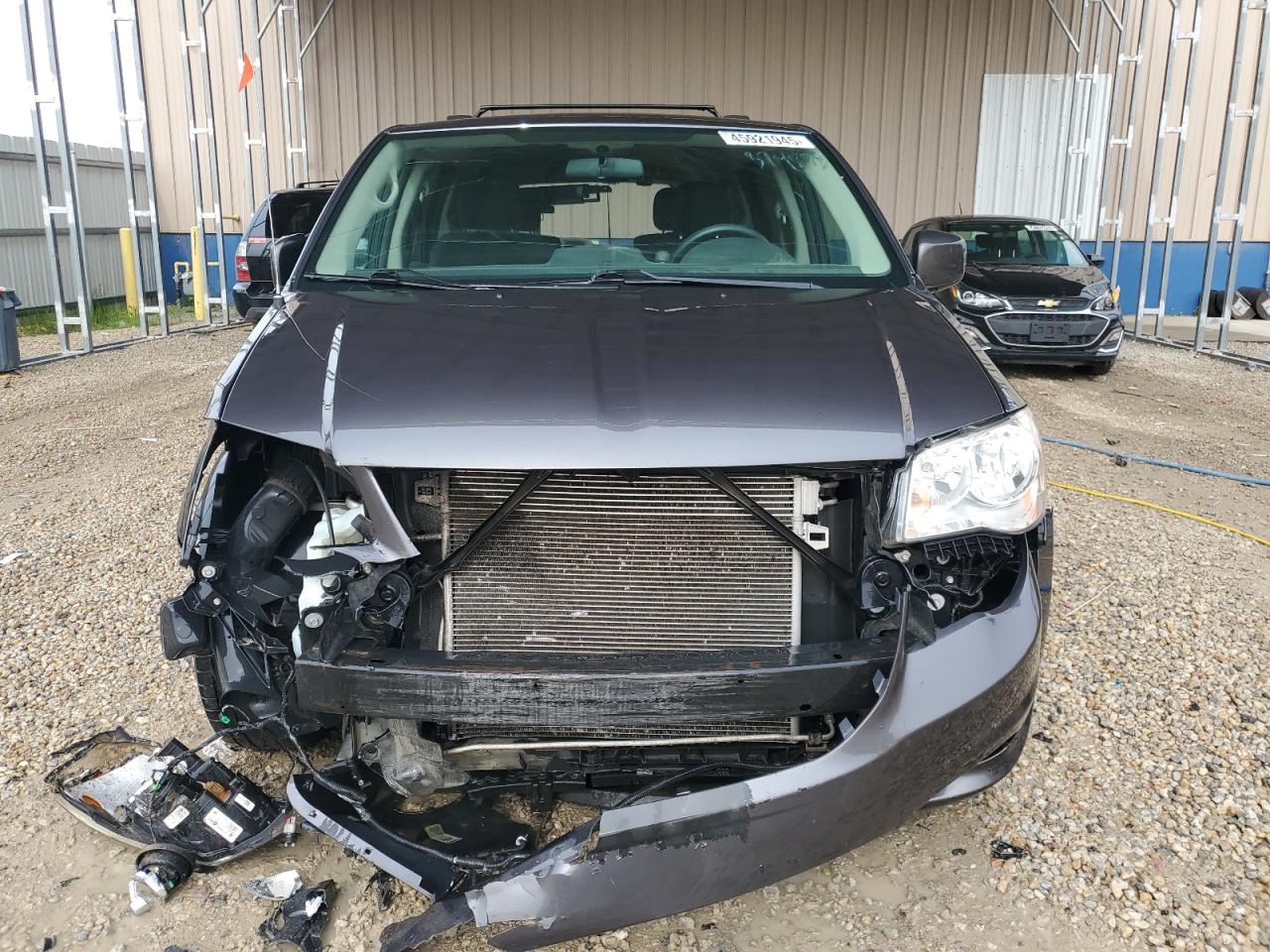 2016 Dodge Caravan VIN 2C4RDGCG5GR374875 Copart auction photo, front end / rear end damage thumbnail 5