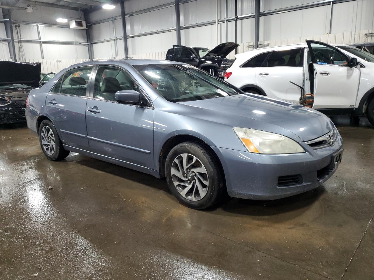 2007 Honda Accord VIN 1HGCM56797A145157 Copart auction photo, undercarriage damage thumbnail 4