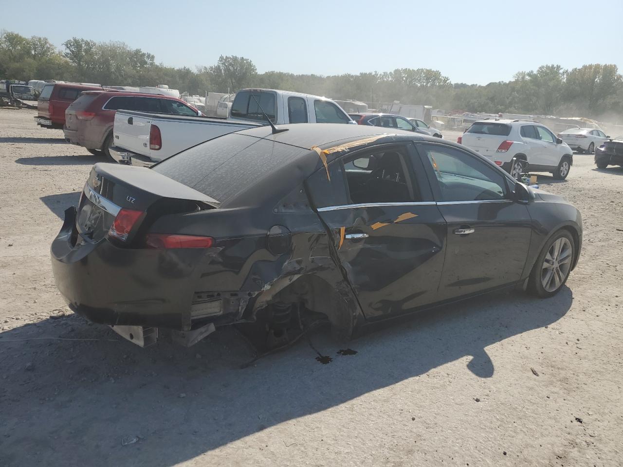 2013 Chevrolet Cruze VIN 1G1PG5SB0D7166076 Copart auction photo, undercarriage / rear end damage thumbnail 3