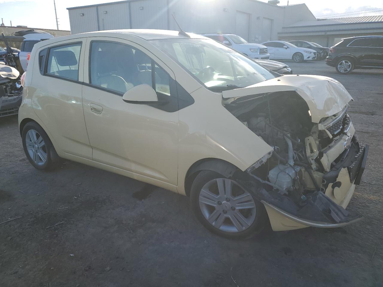 2014 Chevrolet Spark VIN KL8CB6S97EC490229 Copart auction photo, front end damage thumbnail 4
