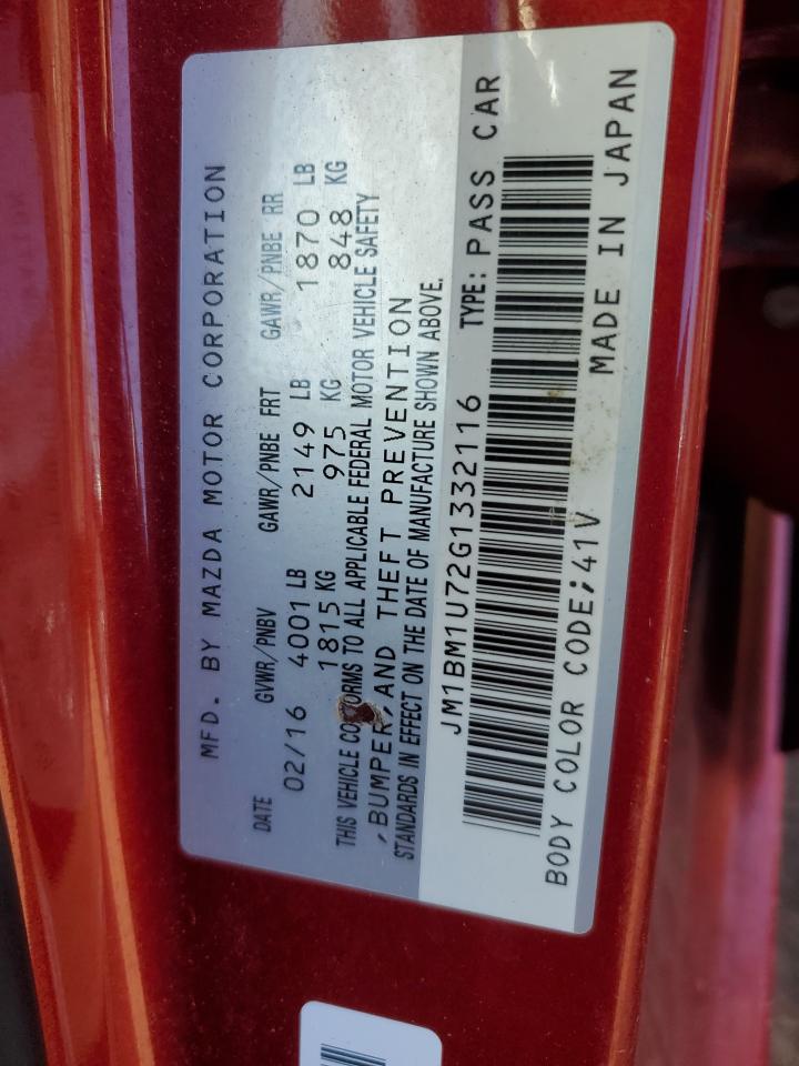 2016 Mazda 3 VIN JM1BM1U72G1332116 Copart auction photo, undercarriage damage thumbnail 12