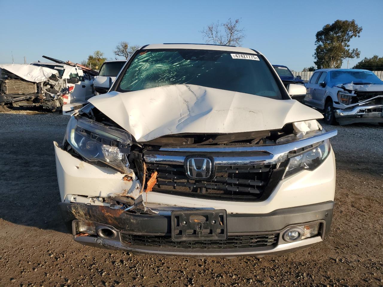 2019 Honda Ridgeline VIN 5FPYK3F71KB019025 Copart auction photo, front end damage thumbnail 5