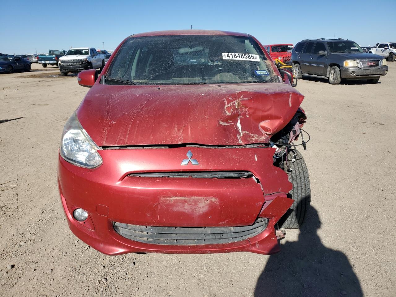 2015 Mitsubishi Mirage VIN ML32A4HJ8FH006295 Copart auction photo, front end damage thumbnail 5