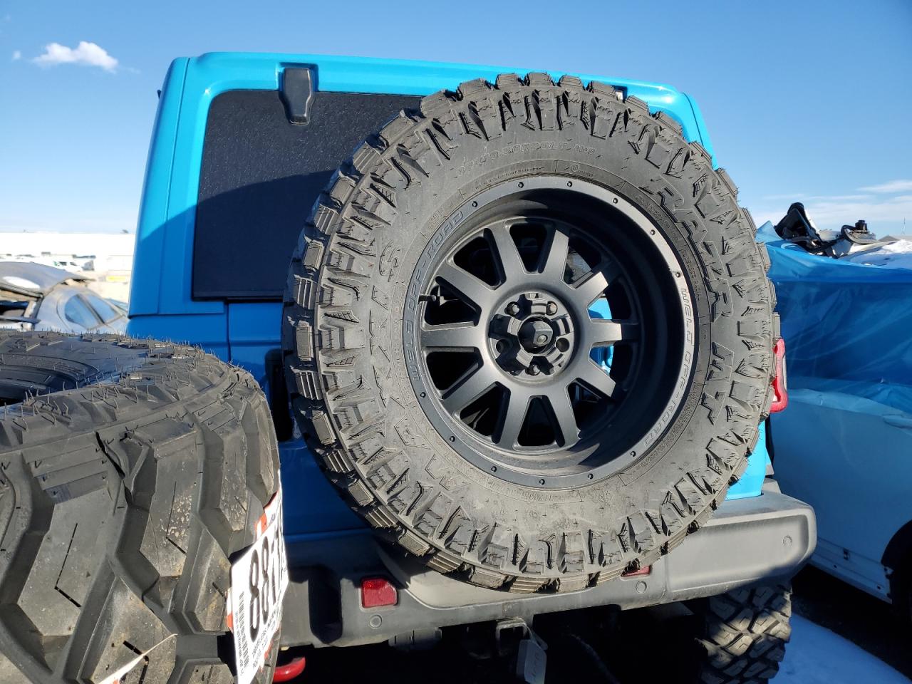 2021 Jeep Wrangler VIN 1C4HJXFN2MW600579 Copart auction photo, front end damage thumbnail 6