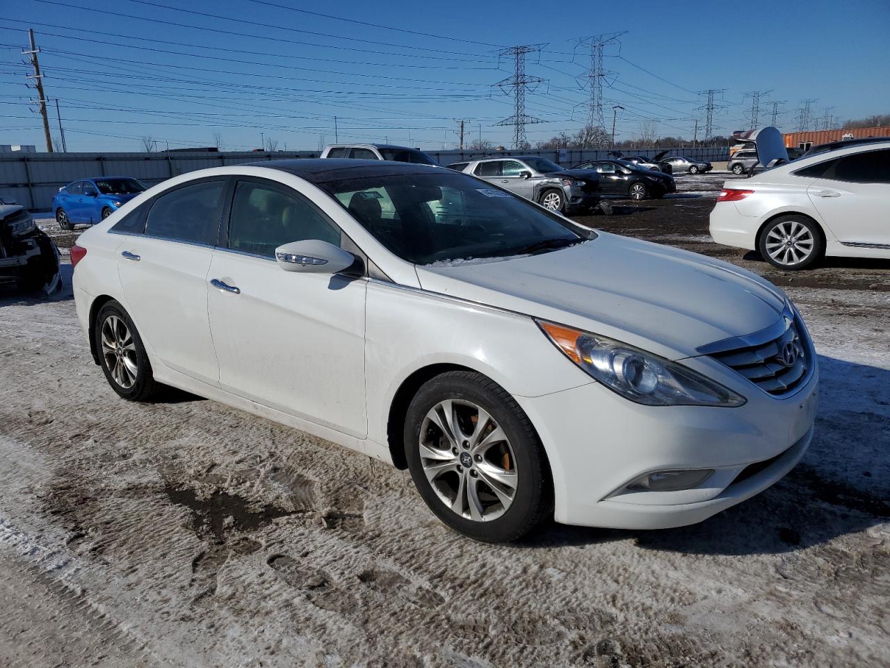 2012 Hyundai Sonata VIN 5NPEC4AC5CH402049 Copart auction photo, side / front end damage thumbnail 4