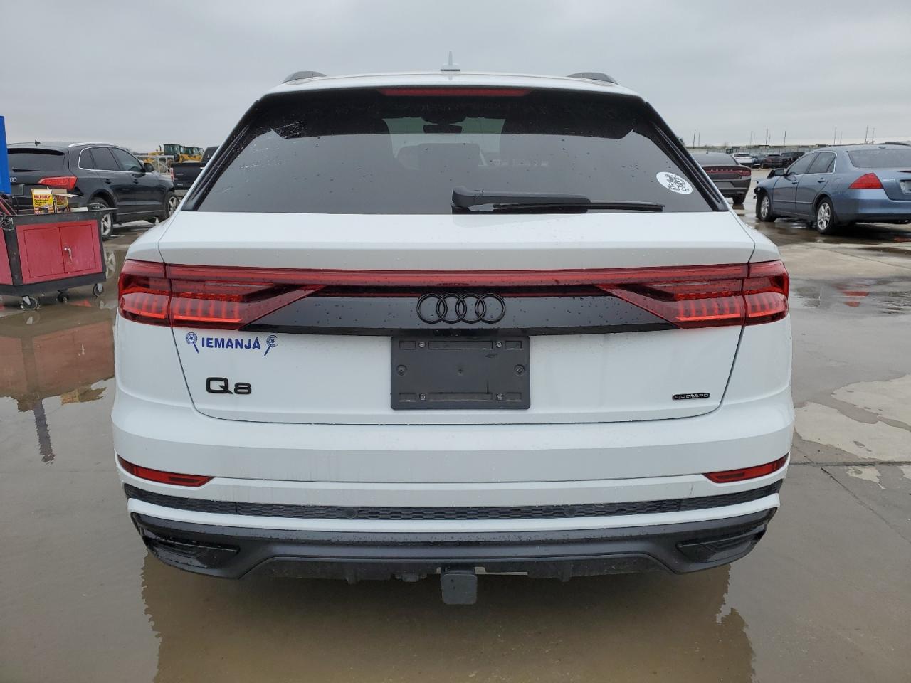 2021 Audi Q8 VIN WA1EVAF1XMD026529 Copart auction photo, rear end damage thumbnail 6